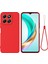 Honor X6B 4g Kılıf Düşmeye Karşı Dayanıklı Sıvı Silikon Telefon Kılıfı Askılı-Kırmızı (Yurt Dışından) 1