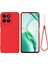 Honor X6B 5g/play 60 Plus 5g Sıvı Silikon Kılıf Telefon Arka Kapağı El Kayışı Ile-Kırmızı (Yurt Dışından) 1