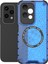 Honor 200 Lite Manyetik Kılıf Petek Tpu+Pc Cep Telefonu Kılıfı-Mavi (Yurt Dışından) 3