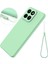 Honor X6B 5g/play 60 Plus 5g Sıvı Silikon Kılıf Telefon Arka Kapağı El Kayışı Ile-Yeşil (Yurt Dışından) 3