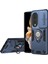 Honor X7B 4g/90 Akıllı Kılıf Lens Kalkanı Ayaklık Pc+Tpu Telefon Kılıfı-Mavi (Yurt Dışından) 1