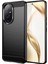 Honor 200 5g Kılıf Karbon Fiber Doku Fırçalanmış Tpu Yumuşak Telefon Kılıfı-Siyah (Yurt Dışından) 1