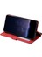 Honor 200 5g Kılıf Baskılı Çizgiler Pu Deri Ekleme Cüzdan Telefon Kılıfı-Kırmızı (Yurt Dışından) 3