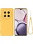 Honor Magic7 Lite 5G/X9C 5G/X60 Pro 5g Kılıf Sıvı Silikon Telefon Arka Kapağı El Kayışı Ile-Sarı (Yurt Dışından) 1