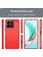 Honor X6B 4g Kılıf Karbon Fiber Doku Tpu Fırçalanmış Telefon Kılıfı-Kırmızı (Yurt Dışından) 3
