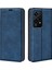 Honor 200 Lite Kart Yuvaları Kılıfı Cilt Dokunuşlu Deri Kapaklı Telefon Kılıfı-Mavi (Yurt Dışından) 1