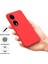 Honor Play 50 Plus 5G/X7B 4g/90 Akıllı Sıvı Silikon Kılıf Kayışlı Çizilmez Kapak-Kırmızı (Yurt Dışından) 3