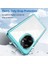 Honor 100 Pro 5g Kılıf Renkli Çerçeve Tpu+Akrilik Telefon Kılıfı-Şeffaf Mavi (Yurt Dışından) 3