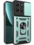 Honor X6B 4g Kılıfı Kayar Kamera Kapağı Pc+Tpu Ayaklı Telefon Kılıfı-Yeşil (Yurt Dışından) 1