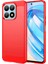 Honor X8A 4g Karbon Fiber Doku Fırçalanmış Tpu Telefon Kılıfı Düşmeye Karşı Cep Telefonu Kapağı-Kırmızı (Yurt Dışından) 1