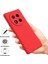 Honor Magic7 Lite 5G/X9C 5G/X60 Pro 5g Kılıf Sıvı Silikon Telefon Arka Kapağı El Kayışı Ile-Kırmızı (Yurt Dışından) 2