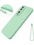 Honor 90 Için Koruyucu Kılıf, Askılı Sıvı Silikon Yumuşak Astarlı Telefon Kılıfı-Yeşil (Yurt Dışından) 1