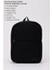Siyah SHK40 Kanvas Kumaş, 2 Bölmeli ,fermuarlı, Ayarlanabilir Askılı Unisex Spor Sırt Çantası 3