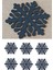 Siyah Keçe Bardak Altlığı 6'lı, 10 Cm, 3 Mm, Şık ve Kullanışlı Set 1
