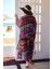 Remsa Tesettür Mayo Üzerine Tek Kaftan Kimono Pareo SIYAH03 RP022 Puket 4