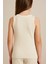 Pure Dots Kız Çocuk Fitilli Yazlık Bej Body Bluz 1