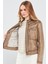 Jody Kadın Bej Naturel Deri Ceket 8