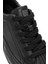 Erkek Siyah Bağcıklı Deri Sneaker 24WFD690218 9