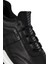 Erkek Siyah Bağcıklı Deri Sneaker 24WFD642218 9