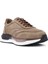 Erkek Bej Bağcıklı Nubuk Deri Sneaker 24WFD6712V3 6