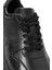 Erkek Siyah Bağcıklı Deri Sneaker 24WFD611714 9