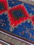 El Dokuma Sıfır Obruk Halısı 124X210 Lacivert Kırmızı Yün Halı 2