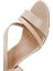 Kadın Bej Bilekten Bantlı Kalın Topuklu Sandalet 25SFE462118 9