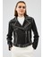 Lady Kadın Siyah Kısa Deri Ceket 24WGD5213VE 7