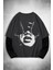 Füme Women Portre Siyah Kollu Ince Gotik Sweatshirt 1