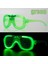 Yeşil LED Işıklı Parti Gözlüğü - Neon Glow Şerit Gözlük 3 Modlu 1