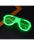 Yeşil LED Işıklı Parti Gözlüğü - Neon Glow Şerit Gözlük 3 Modlu 4