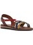 Kadın Çok Renkli Deri Bodrum Sandalet 25SFD331618 6