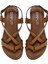 Kadın Taba Parmak Arası Deri Bodrum Sandalet 25SFD330818 6