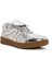 Kadın Gümüş Bağcıklı Metalik Sneaker 25SFD430632 6