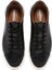 Erkek Siyah Bağcıklı Deri Sneaker 25SFD690518 7