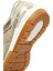Kadın Altın Bağcıklı Yandan Fermuarlı Deri Sneaker 25SFD370514 8