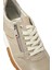 Kadın Altın Bağcıklı Yandan Fermuarlı Deri Sneaker 25SFD370514 9