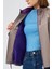 Terry Kadın Gri Oversize Deri Ceket 24WGD5238U4 8