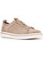 Erkek Bej Bağcıklı Süet Deri Sneaker 25SFD690610 6