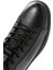 Erkek Siyah Bağcıklı Deri Sneaker 25SFD690818 10