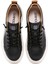 Erkek Siyah Bağcıklı Deri Sneaker 25SFD690918 7