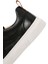 Erkek Siyah Bağcıklı Deri Sneaker 25SFD690918 8