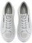 Kadın Gümüş Kalın Tabanlı Yandan Fermuarlı Deri Sneaker 25SFD3702SM 7