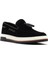Erkek Siyah Süet Deri Casual Loafer 25SFD680410 6