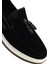 Erkek Siyah Süet Deri Casual Loafer 25SFD680410 9