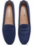 Kadın Lacivert Süet Deri Penny Loafer 25SFD290310 6