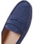 Kadın Lacivert Süet Deri Penny Loafer 25SFD290310 9