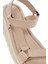 Kadın Bej Bilekten Bantlı Deri Comfort Sandalet 25SFD300318 9
