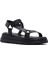 Kadın Siyah Bilekten Bantlı Deri Comfort Sandalet 25SFD300318 6