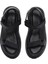 Kadın Siyah Bilekten Bantlı Deri Comfort Sandalet 25SFD300318 7